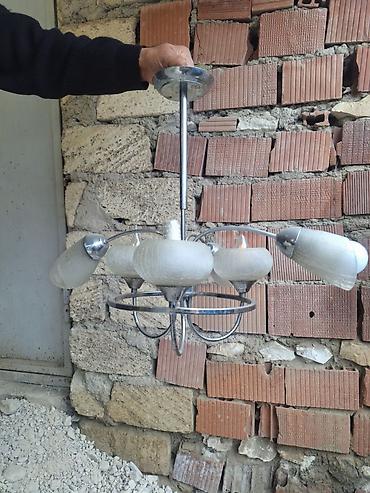 işlənmiş lüstür: Çılçıraq, 5 lampa, Metal — 3
