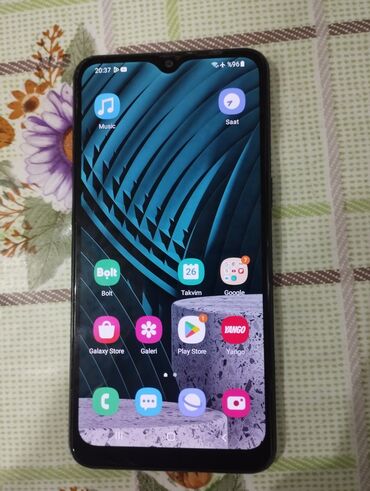 ucuz tel: Samsung Galaxy A10s, 32 GB, rəng - Qara, Barmaq izi