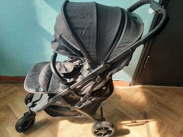 Коляски: Коляска, цвет - Черный, Б/у — 2