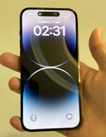 телефон айфон 14: IPhone 14 Pro, Б/у, 128 ГБ, Черный, Защитное стекло, 93 %