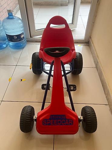 velosiped 4 tekerli: Uşaq pedallı maşını – GTOYS 88 SPEEDCAR - Rənglər: qırmızı gövdə və — 1