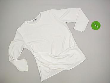 biała bluza pull: SZACHOWNICA, Bluzka damska, rozmiar M — 2