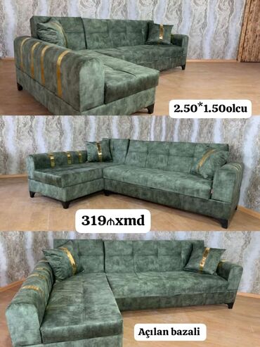 Çarpayılar: Künc divan, Bazalı