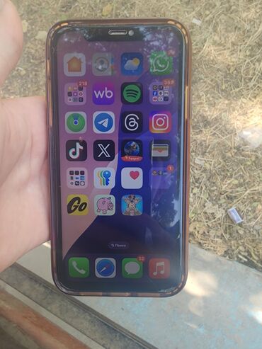 delux m800 pro бишкек: IPhone 11, Колдонулган, 128 ГБ, Jet Black, Заряддоочу түзүлүш, Коргоочу айнек, Каптама, 74 %