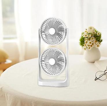 vintilyatır: Masaüstü 2 Başlı Sərinkeş Double Coolness Dual Fan . ❄️ Sərinlik artıq — 6
