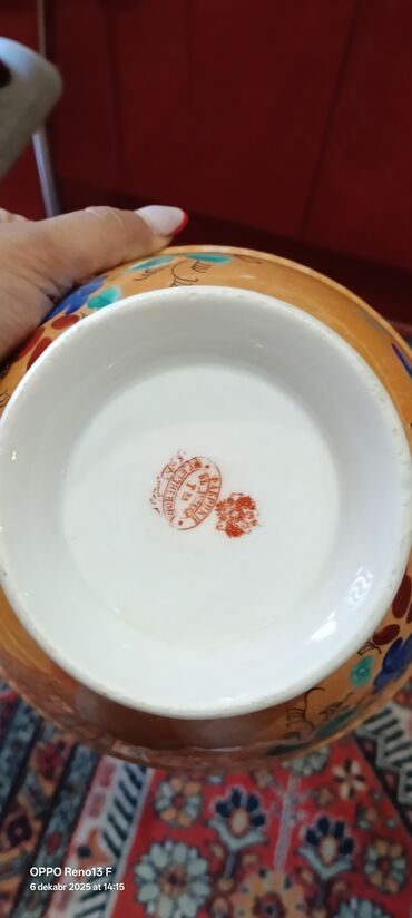 Digər dəstlər və servizlər: Porselen dekorativ dəst - Tərkib: 1 ədəd iri vaza və 2 ədəd kase — 5