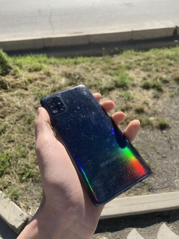 Samsung Galaxy A51, Б/у, 128 ГБ, цвет - Черный, 2 SIM