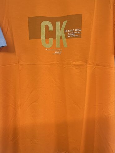оранжевая футболка: Футболка, Оверсайз, Надписи, Хлопок, Китай
