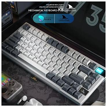 xbox wireless controller: Клавиатура, Darmoshark, Механическая, Проводное, Bluetooth подключение, Размер: 75% — 2