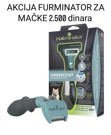 kućice za pse – слике: Furminator alat za uklanjanje poddlake kod mačaka, veličine S, pogodan