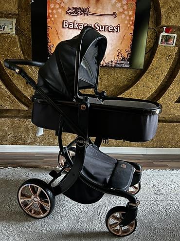 Araba-beşiklər: Kidilo uşaq arabası – beşik tipli - Marka/model: Kidilo - Rəng: Qara — 1
