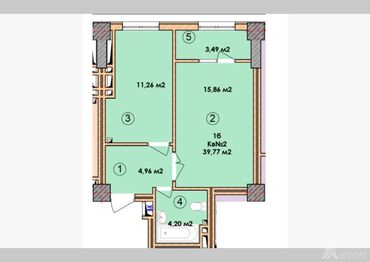 квартиры студии в новостройке: 1 комната, 40 м², Элитка, 11 этаж, ПСО (под самоотделку)