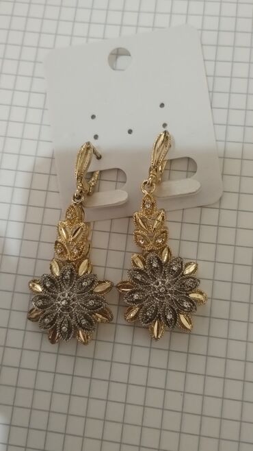 Bijuteriya dəstləri: Qadın sırğaları dəsti - 3 cüt asma sırğa 1) Mirvari effektli — 2