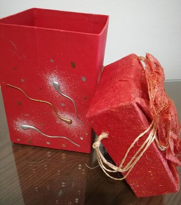Kutije za odlaganje: Ukrasna kutija, bоја - Crvena, Upotrebljenо