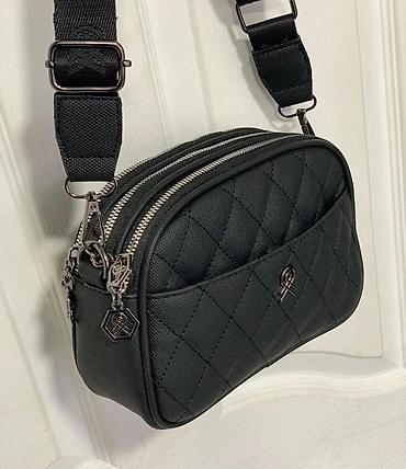 Torbe: Ženska crossbody torba sa dvostrukim rajsferšlus pregradama - — 8