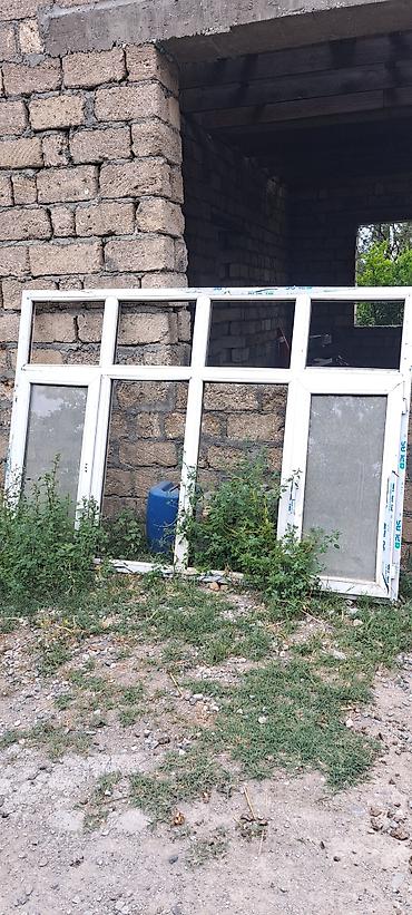 Plastik pəncərələr: İşlənmiş İkiqat şüşə paketi Plastik pəncərə, Еni: 120 sm, Uzunluğu: 170 sm — 3