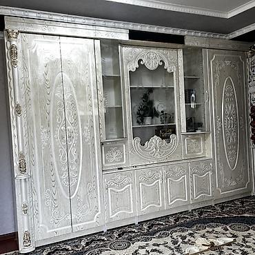 офисные столы: Стенка-шкаф, Тип стенки-шкафа: Модульная, Для зала, Новый, Особенности: С отделением под телевизор — 1