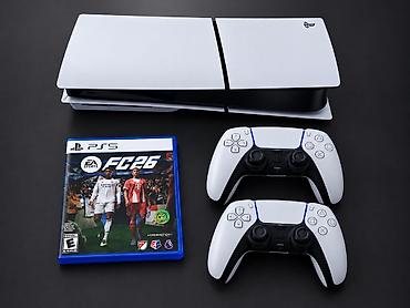 series s: Комплект PlayStation 5 slim + игра EA Sports FC 26 (диск) + 2 геймпада — 1