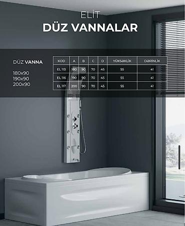 hamam vannasi olculeri: Новый Ванна, Оргстекло, Доставка в районы — 8