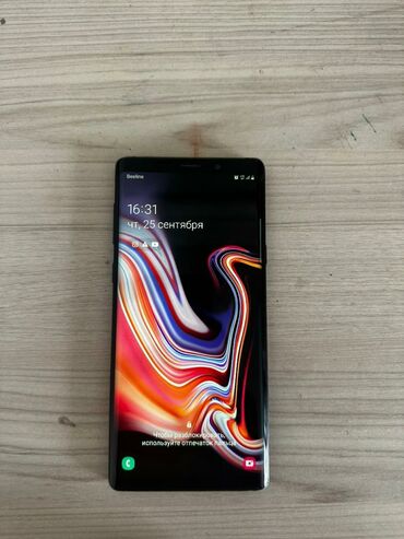 Samsung: Samsung Galaxy Note 9, Колдонулган, 128 ГБ, түсү - Кара, 1 SIM