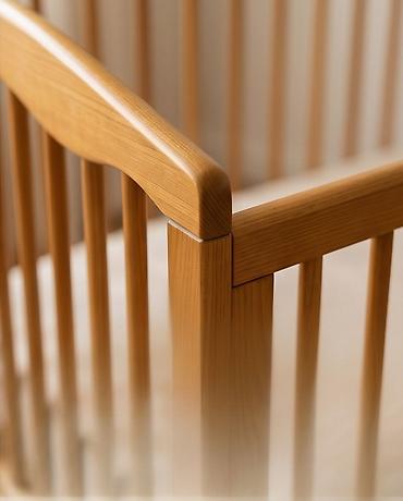 детская колыбель: Манеж-кровать, Б/у, Складная, Дерево — 3