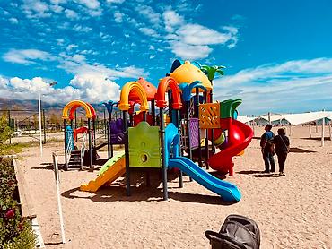 Иссык-Куль 2026: Коттедж, Коттедж в ЦО Palm Beach (Палм Бич) ЦО Palm Beach, Чок-Тал, Детская площадка, Парковка, стоянка, Охраняемая территория — 19