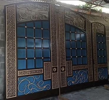 Распашные ворота: Ворота на заказ. Изготовление металлических ворот и калиток по — 11