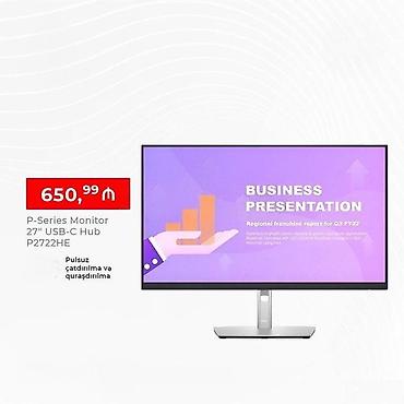 notebook ekranlari: P-Series Monitor / 27 USB-C Hub P2722 HE 🌟 Texniki Göstəricilər 🔹 — 1