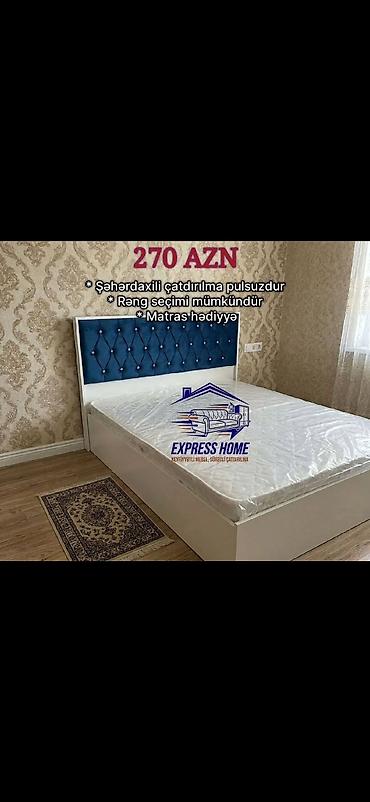 taxt ucuz: Yataq çarpayısı – yumşaq başlıqla - Ölçü: ikinəfərlik çarpayı — 1
