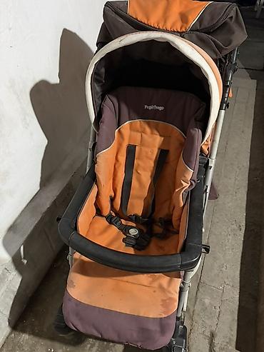 chicco ходунки: Отдам даром Коляска прогулочная Peg Perego (оранжево-коричневая) - — 1