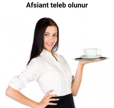 like otel xirdalan: Ofisiant. 1-2 illik təcrübə. Tam iş günü