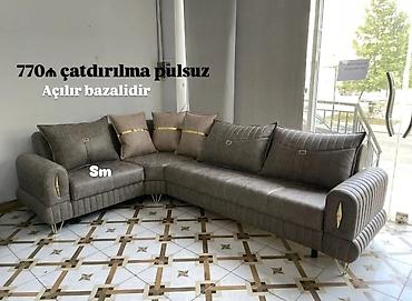 divan ustu: Künc divan, Yeni, Açılan, Bazalı, Parça, Şəhərdaxili pulsuz çatdırılma — 1