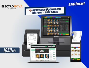 Noutbuklar üçün adapterlər: 📦 Restoran üçün Kassa Sistemi – Tam Paket Daxildir: ✔️ 1 ədəd