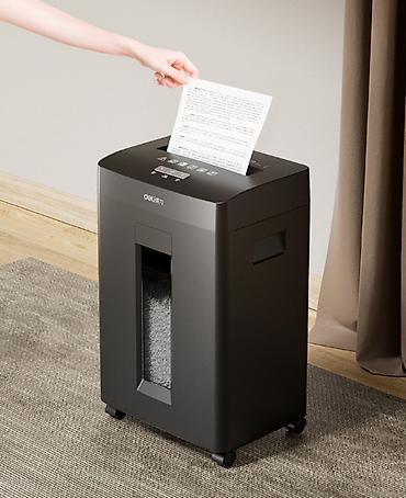 Шредеры: Шредер для документов Deli GA310 - Тип резки: перекрестная — 5