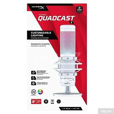 Audio: HYPERX QUADCAST S (White) ✔ Model: HyperX QuadCast S (519P0AA) ✔ Rəng — 1