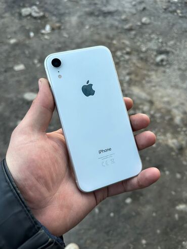 жалал абад телефон: IPhone Xr, Колдонулган, 64 ГБ, Ак, Каптама, 100 %