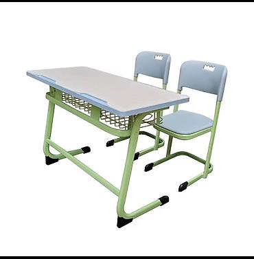 study table: Комплект парты и стула, Новый, Платная доставка, Бесплатная доставка, Самовывоз, цвет - Зеленый — 1