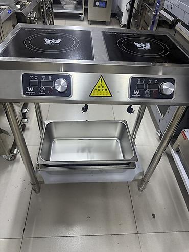 baking oven: Двухконфорочная индукционная плита на открытой стойке из нержавеющей — 2