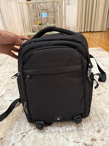 video reqistrator: Fotoqraflar üçün Kamera Bel Çantası, Laptop Bölməli DSLR Kamera — 1