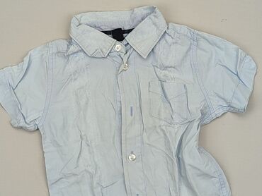 kamizelka z koszula: Koszula 1.5-2 lat, stan - Bardzo dobry, wzór - Jednolity kolor, kolor - Błękitny