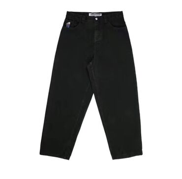 мужские джинсы с завышенной талией: Джинсы S (EU 36), цвет - Черный
