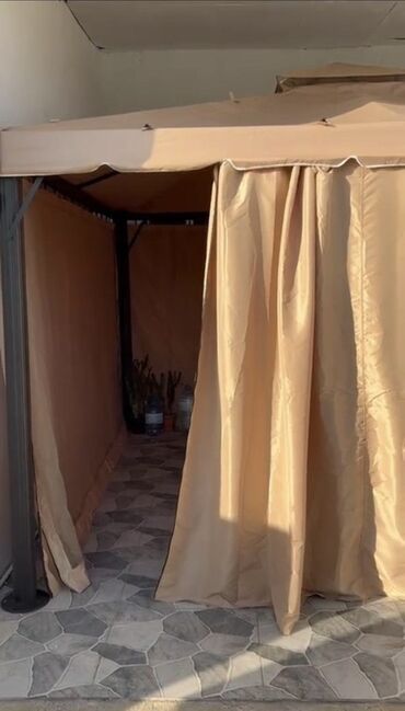 Naveslər, markizlər: Bağ/veranda üçün qapalı çardaq (pavilon) - Rəng: bej - Dördbucaqlı — 3