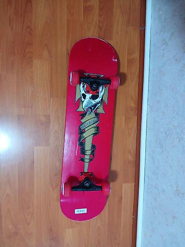 İdman və istirahət: Skateboard – qırmızı rəngli, tam komplekt. Evda sürülüb ancaq. Üst — 2