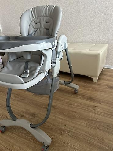 usag stolu: VAVA uşaq yemək stulu - Rəng: boz/qrafit tonları - Yumşaq və — 3