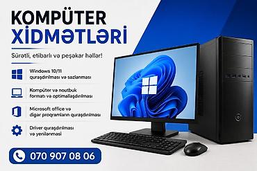Windows 10/11 quraşdırılması və sazlanması Kompüter və noutbuk lalafo.az -da Windows 10/11 quraşdırılması və sazlanması Kompüter və noutbuk