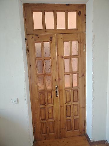 otaq qapllarl: Taxta ikiqat ara qapısı – şüşəli, klassik dizayn Ölçü 2.5m x 2.1m 3 — 4