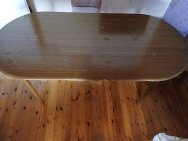 старые стулья: Qonaq otağı üçün, İşlənmiş, Açılmayan, Oval masa, 6 stul