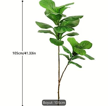 palma gülü: Məhsul: Dekorativ süni bitki – Monstera deliciosa (2 ədəd) - — 2