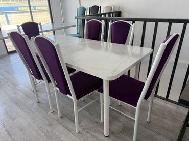 Кухонные столы и стулья: Кухонный стол и стул, цвет - Серый — 13