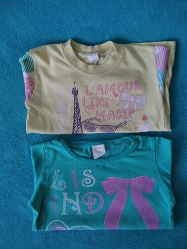 Kompleti: Kompletic pantalone na tregere od sitnog somota I 2 majice dugih — 10